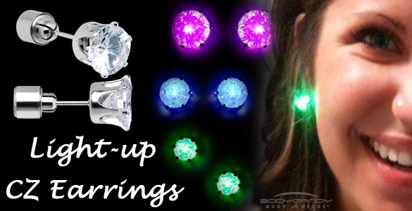 Light Up Earrings
 Light Up Earrings BodyCandy Body Jewelry Blog