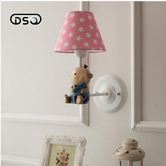 Little Girl Bedroom Lamps
 DSQ Scandinavian Small Little Monkey Wall Lamp Simple