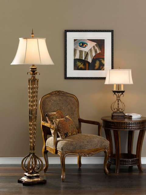 Living Room Lamp Tables
 Castalia Floor Lamp and Table Lamp from Murray Feiss