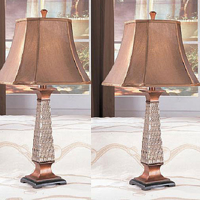 Living Room Lamp Tables
 Copper Table Lamps Antique Finish Lighting Bedroom Living
