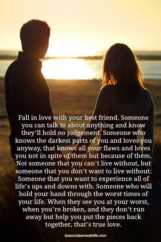 Love Best Friend Quotes
 Lessons Learned in LifeThat s true love Lessons Learned