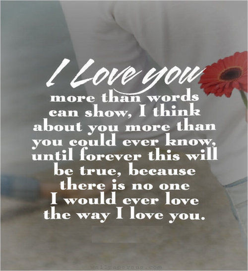 Love You More Quotes
 I Love You More Than Words Can Show s and