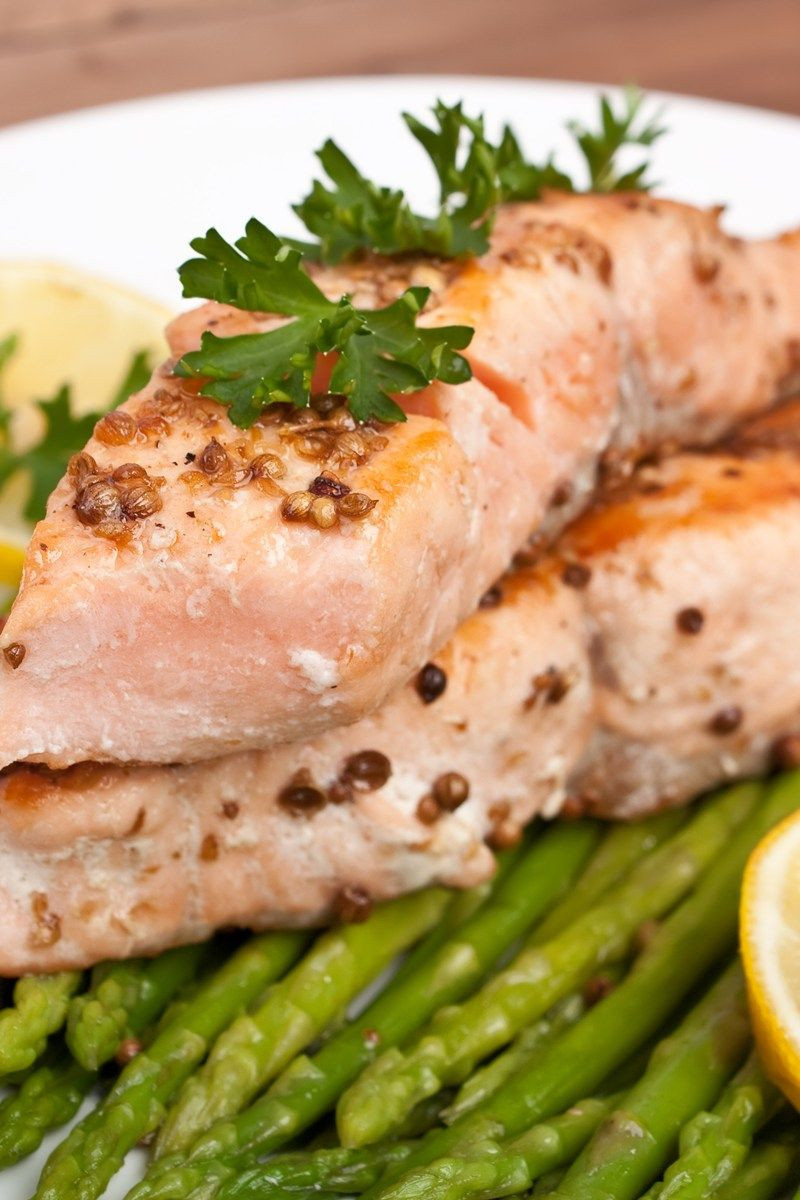 Low Fat Salmon Recipes
 Broiled Salmon with Herb Mustard Glaze A tasty recipe