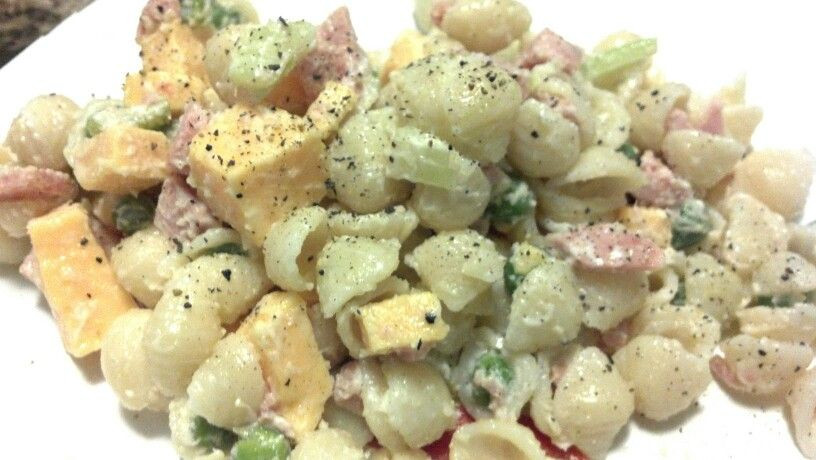 Macaroni Salad With Cheese Cubes
 Homemade Spam Macaroni Salad 21oz cooked and cooled