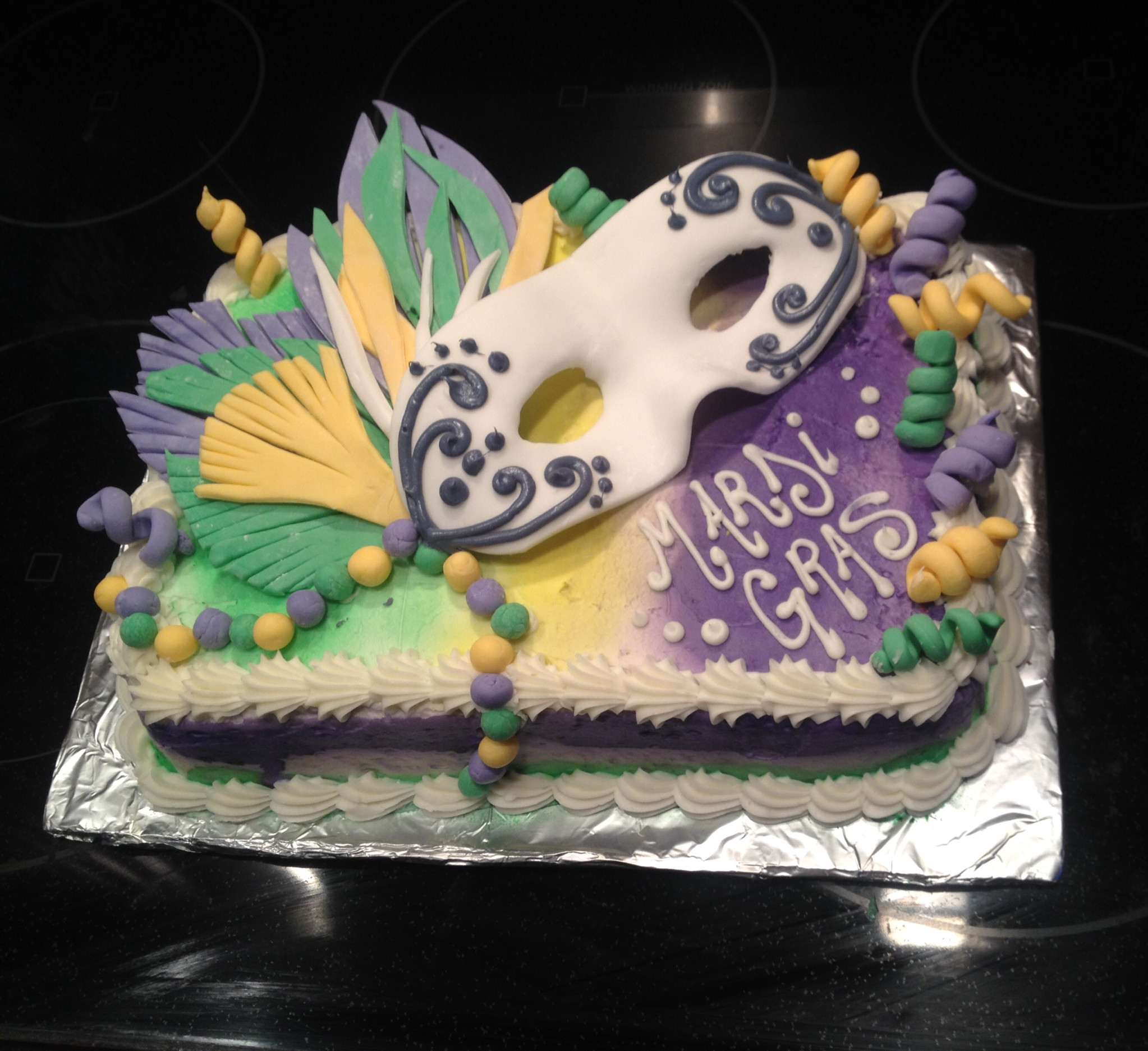 Mardi Gras Birthday Cake
 Mardi Gras Cake – BetsyCakes