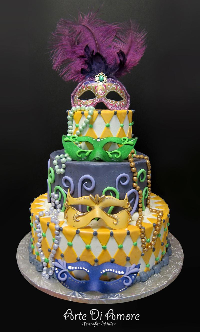 Mardi Gras Birthday Cake
 Happy Mardi Gras by ArteDiAmore on DeviantArt