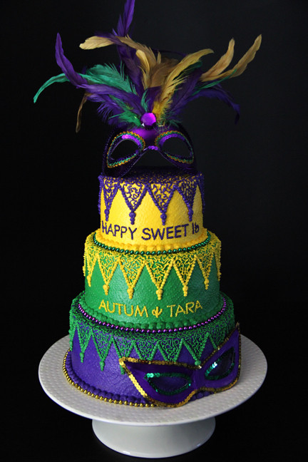 Mardi Gras Birthday Cake
 mardi gras birthday cake