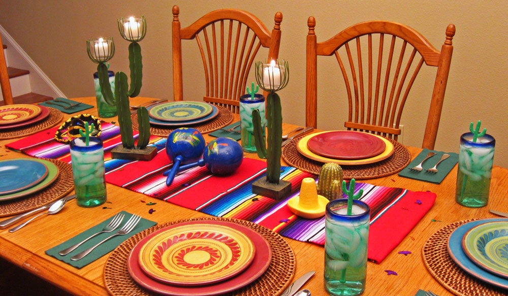 Mexican Dinner Parties
 Mexican Centerpiece & Dinner Party Decorations