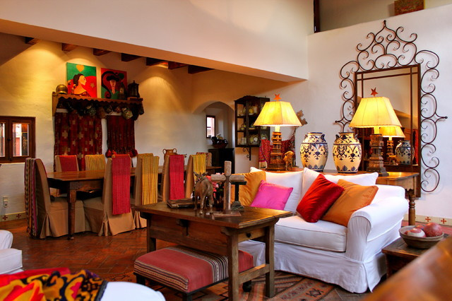 Mexican Living Room Decor
 Second home in Mexico Eclectic Living Room by