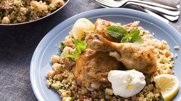 Middle Eastern Chickpea Recipes
 Middle Eastern Style Chicken with Quinoa Chickpea