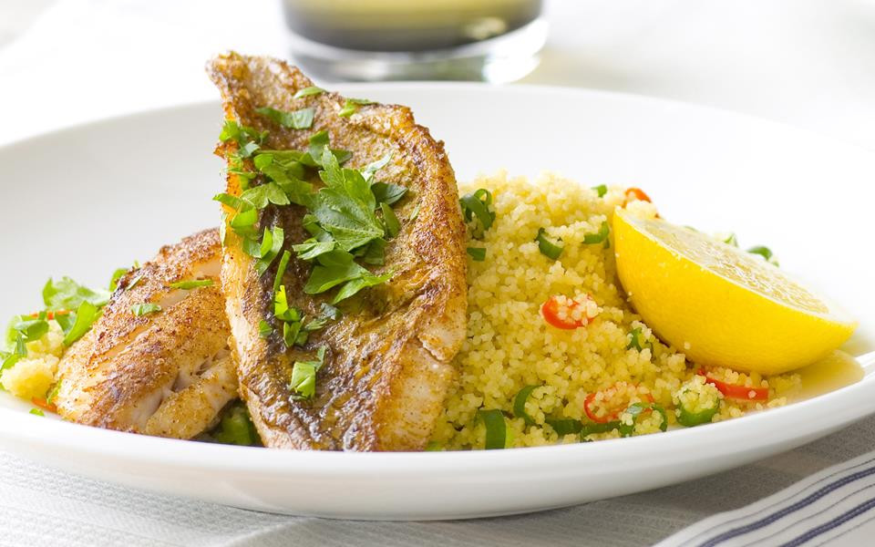 Middle Eastern Fish Recipes
 Middle eastern fish with spiced couscous recipe