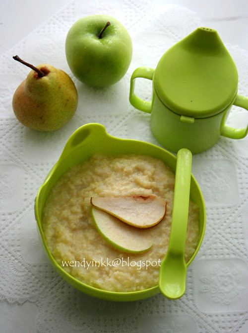 Millet For Baby
 Table for 2 or more Apple Pear Millet Porridge Baby