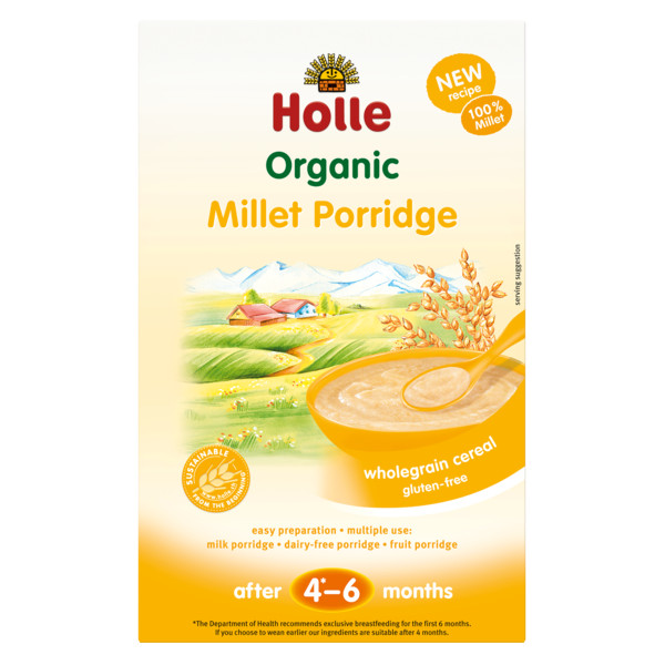 Millet For Baby
 Holle Organic Millet Baby Porridge Ulula