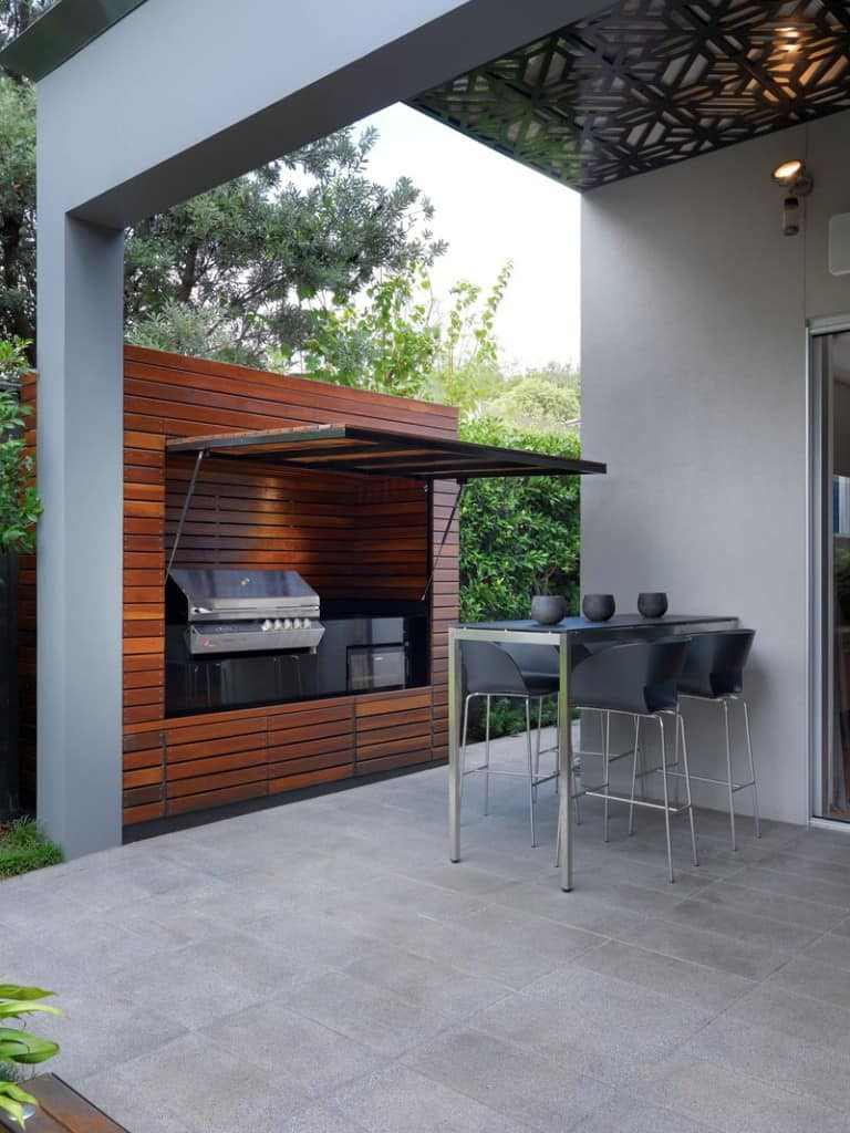 Modern Outdoor Kitchen
 Cooking Fresh is Easy in Modern Outdoor Kitchens