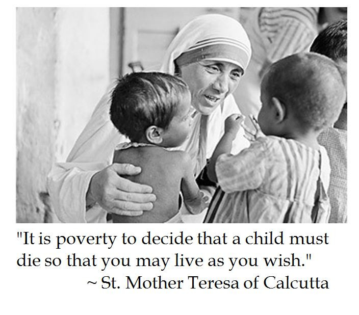Mother Teresa Quotes On Abortion
 DC Laus Deo September 2016