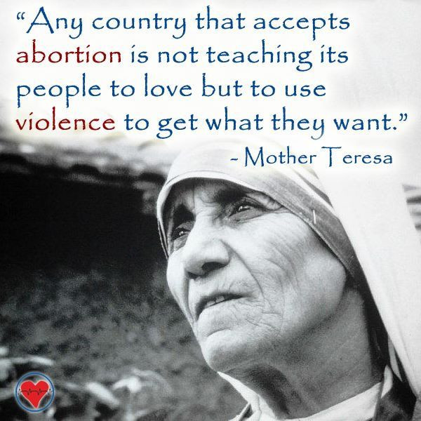 Mother Teresa Quotes On Abortion
 322 best images about Mother Teresa of Calcutta on