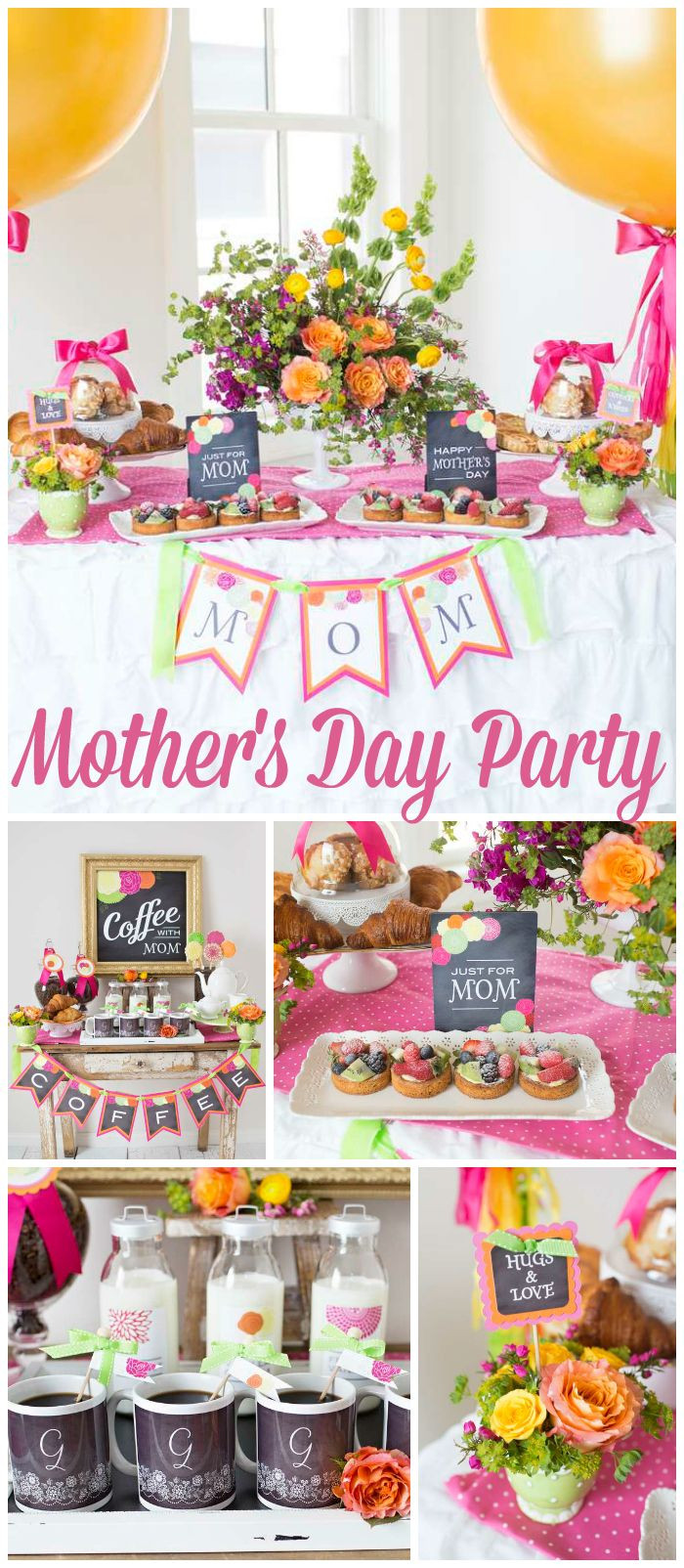 Mother's Day Party Ideas
 "Coffee With Mom" Mother s Day "Bright and Fun Mother s