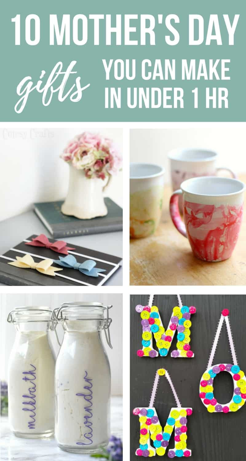 Mothers Day Gifts You Can Make
 10 Easy DIY Mother s Day Gifts You Can Make in 1 Hour or Less