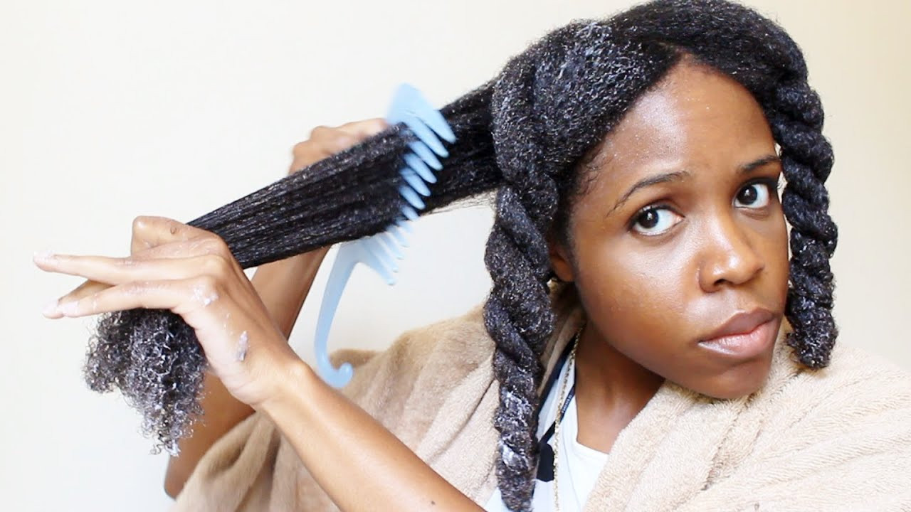 Natural Hairstyles After Wash
 Kinky Natural Hair Wash Routine Detangle and Moisturize