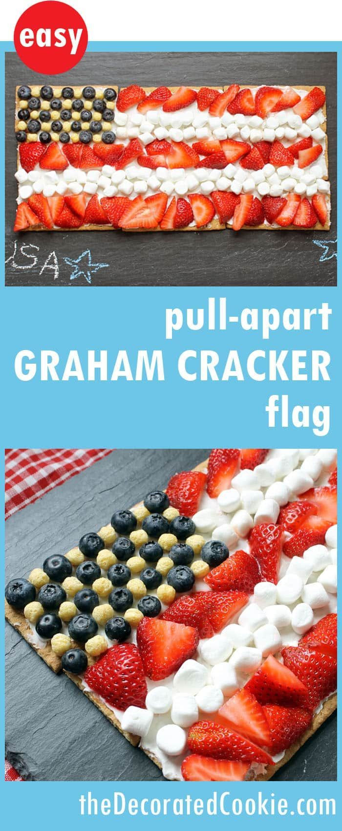 No Bake 4Th Of July Desserts
 No bake Memorial Day or 4th of July dessert idea Graham