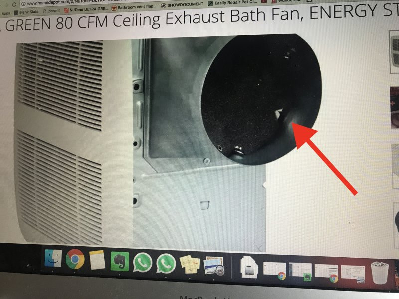 Noisy Bathroom Exhaust Fan
 Bathroom vent flapper noise from wind