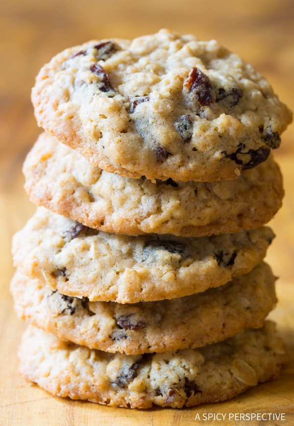 Oatmeal And Raisan Cookies
 The Best Oatmeal Raisin Cookies Recipe VIDEO A Spicy