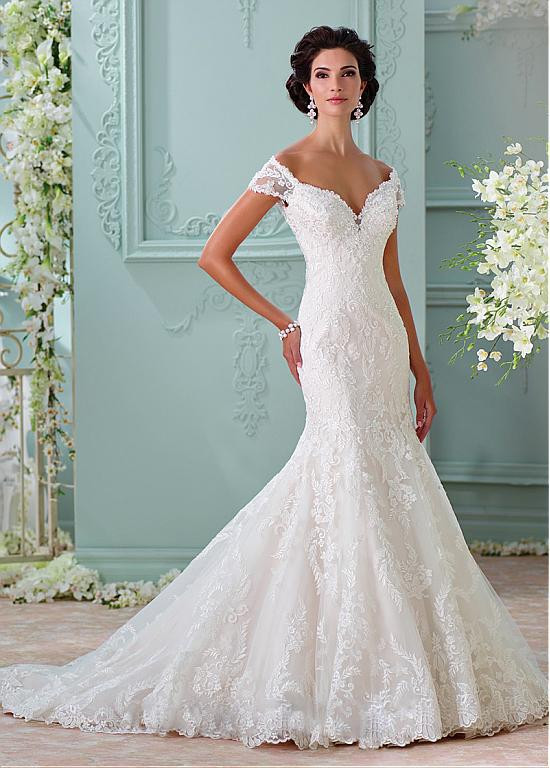 Off The Shoulder Wedding Gown
 Fabulous f the Shoulder Mermaid Wedding Dresses with
