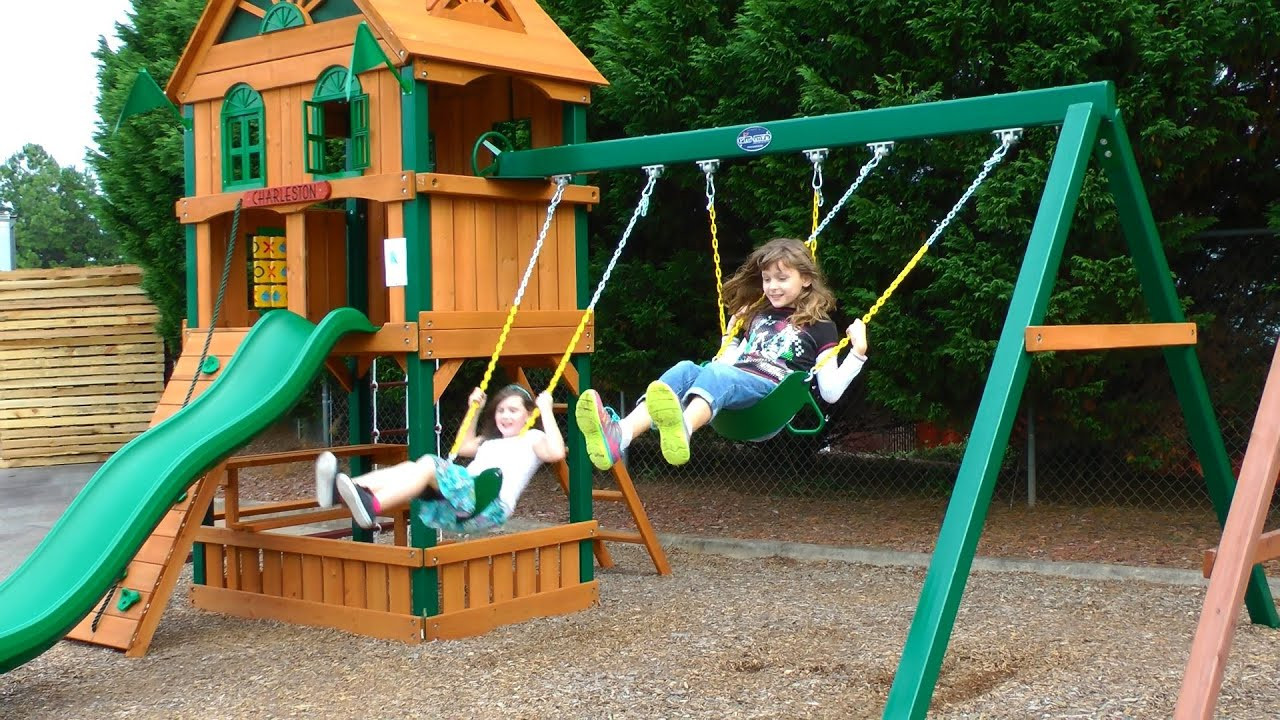 Outdoor Swing Sets For Kids
 Gorilla Playsets Riverview Review from Arizona Playsets