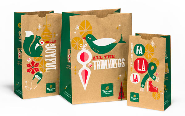 Panera Bread Holiday Hours 2020
 Panera Bread 2013 Holiday Packaging by Willoughby Design