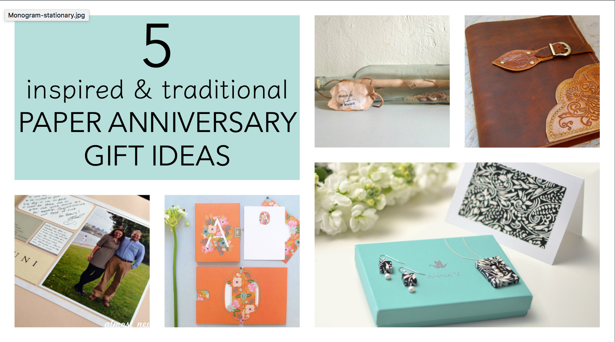 Paper Wedding Anniversary Gift Ideas
 5 Traditional Paper Anniversary Gift Ideas for Her Paper Anniversary by Anna V
