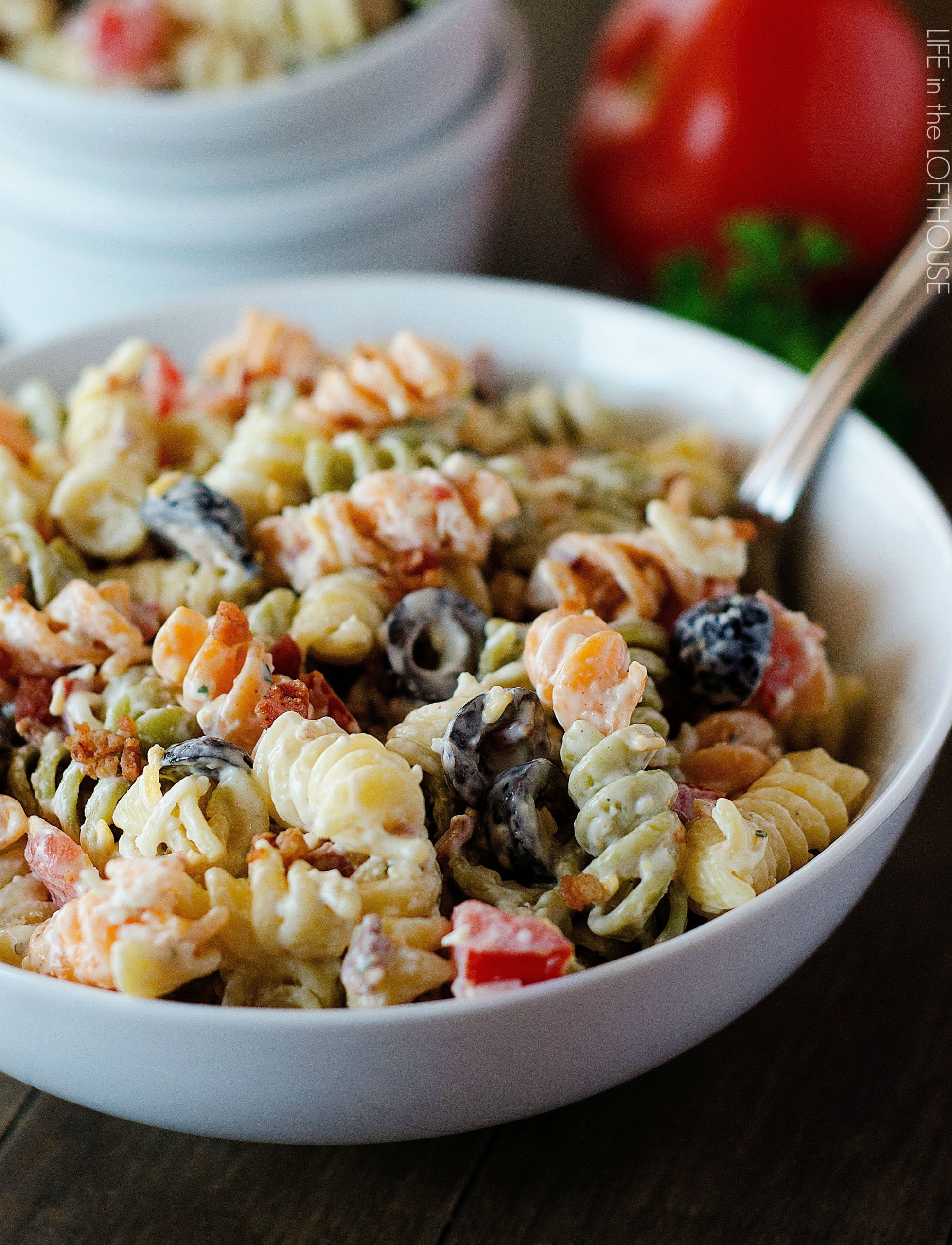 Pasta Salad With Bacon
 Bacon Ranch Pasta Salad Life In The Lofthouse