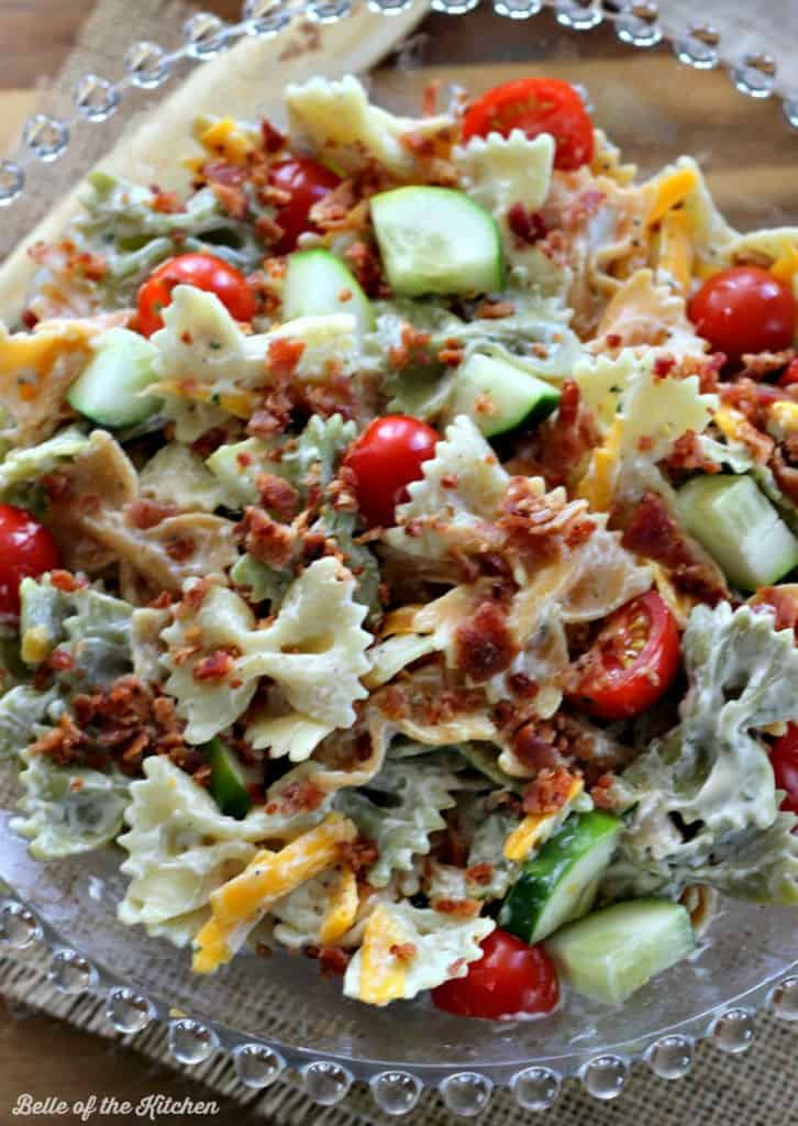 Pasta Salad With Bacon
 Bacon Ranch Pasta Salad Belle of the Kitchen