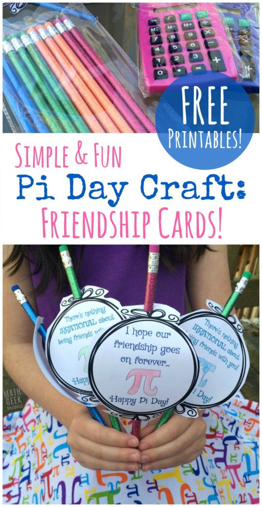 Pi Day Activities For Elementary School
 Cute Pi Day Printable Cards Freebie