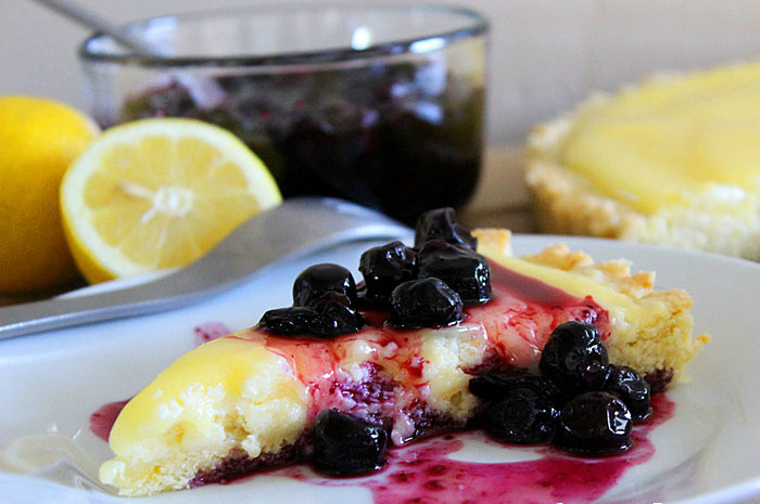 Pi Day Dinner Ideas
 Lemon Curd Cheesecake Tart with Lemon Crust and Blueberry