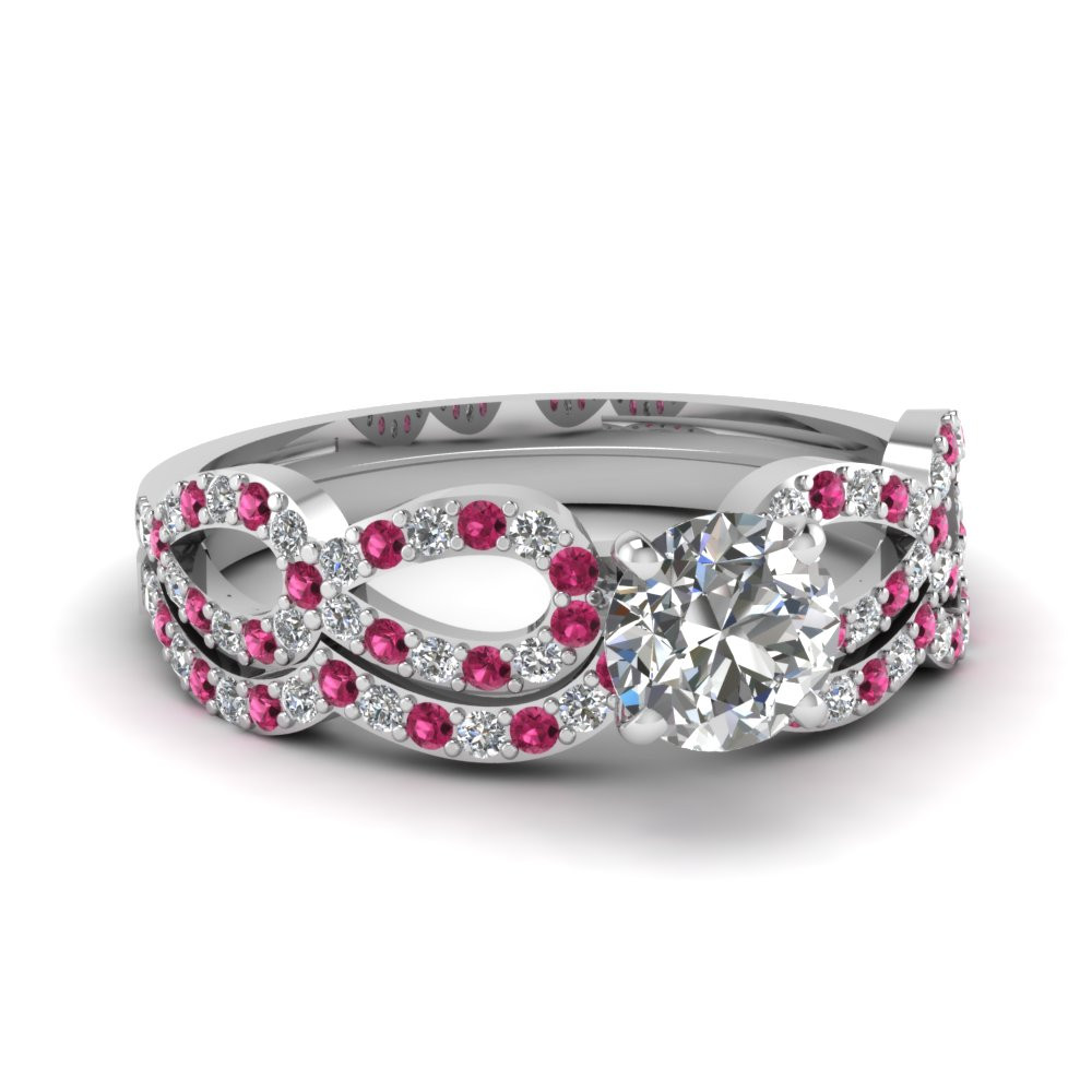 Pink Sapphire Wedding Rings
 Buy Affordable Pink Sapphire Wedding Ring Sets line