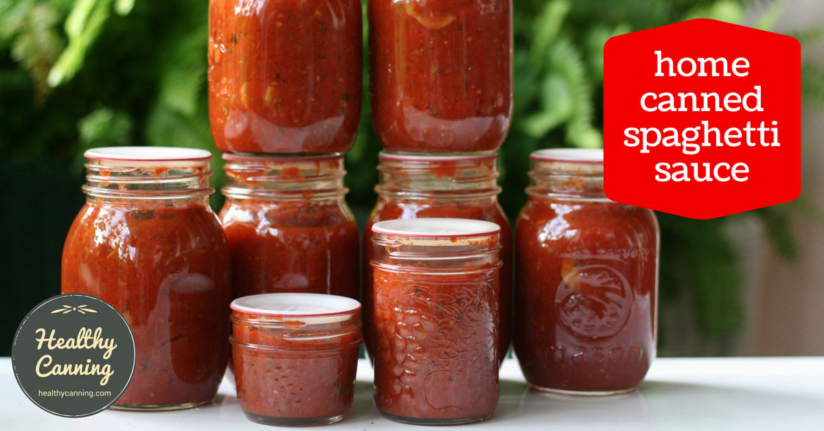 Pressure Canning Tomato Sauce
 Spaghetti Sauce Healthy Canning