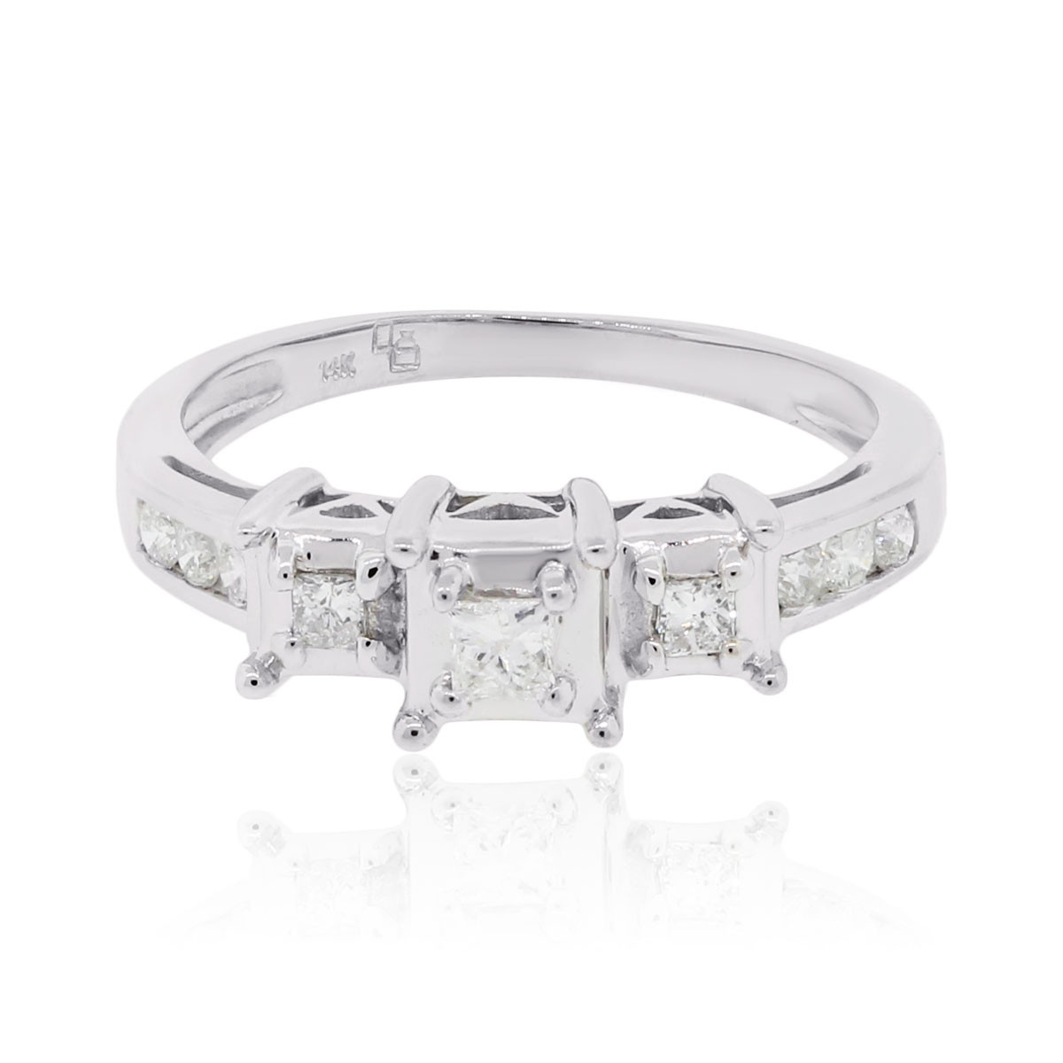 Princess Cut Diamond Engagement Rings White Gold
 14k White Gold 0 30ctw Princess Cut Diamond Engagement Ring