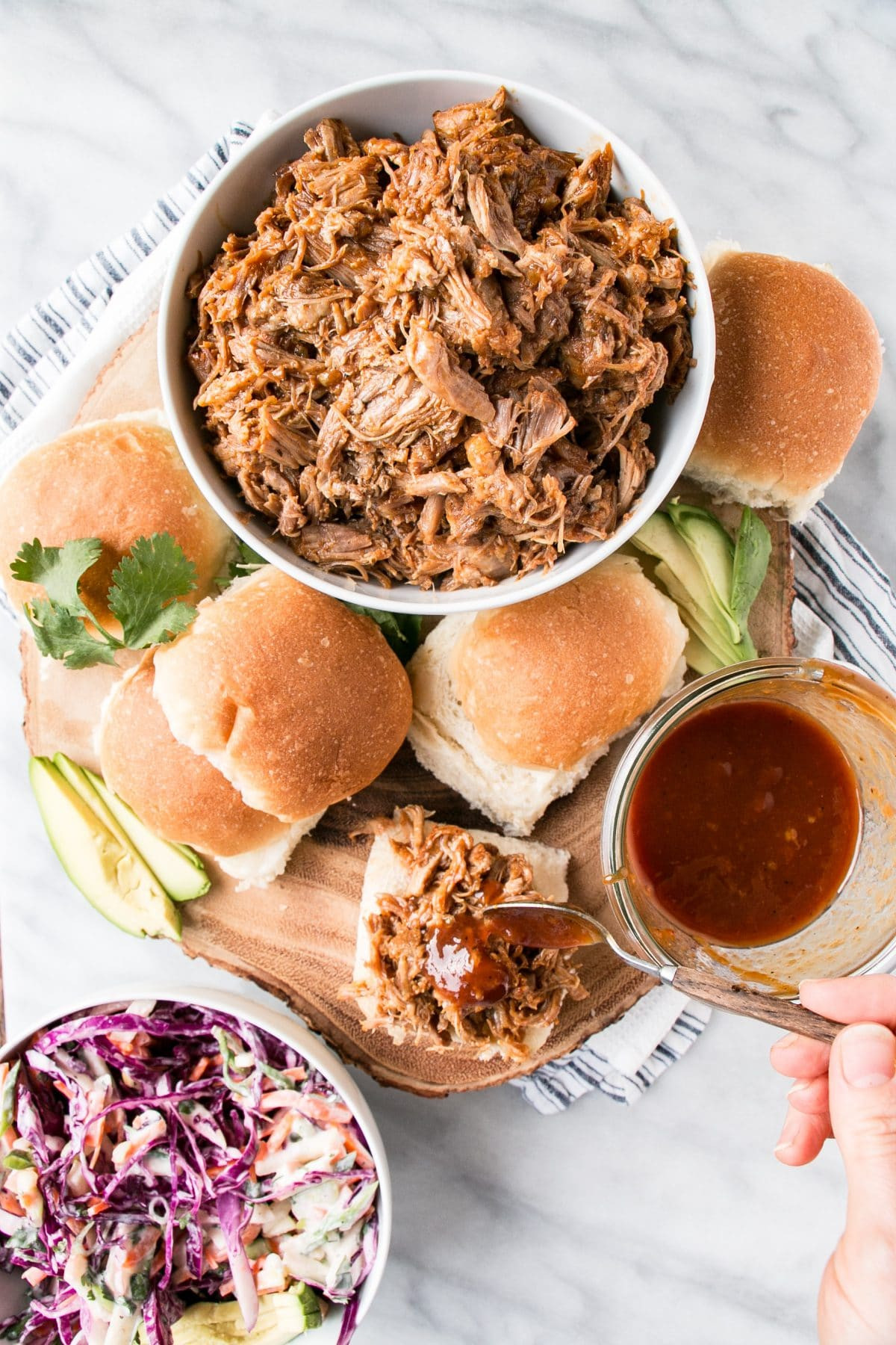 Pull Pork Bbq Sauce Recipe
 BEST BBQ Pulled Pork Instant Pot and Slow Cooker