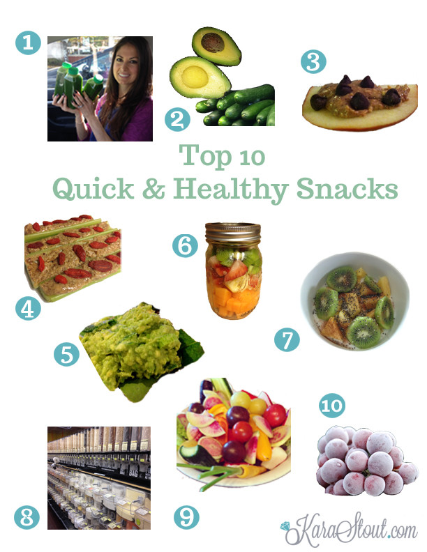 Quick Healthy Snacks On The Go
 Top 10 Quick Healthy Snacks