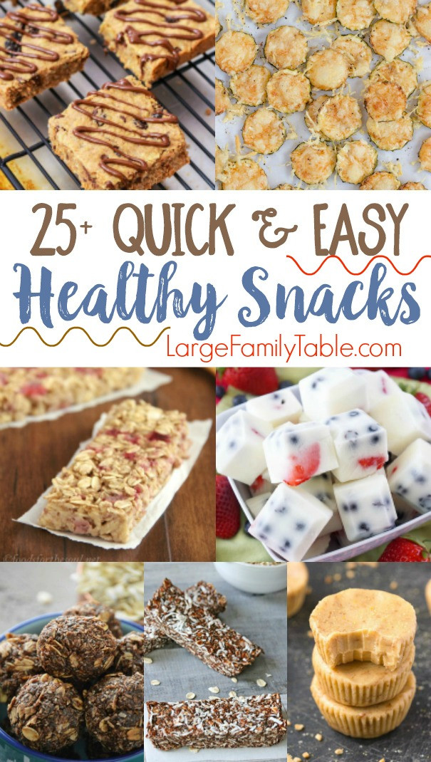 Quick Healthy Snacks On The Go
 25 Quick & Easy Healthy Snack Recipes Family Table