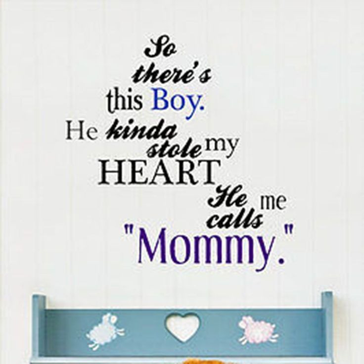 Quote About Mother And Son
 So There s This Boy Mother and Son Quote Vinyl Wall Decal