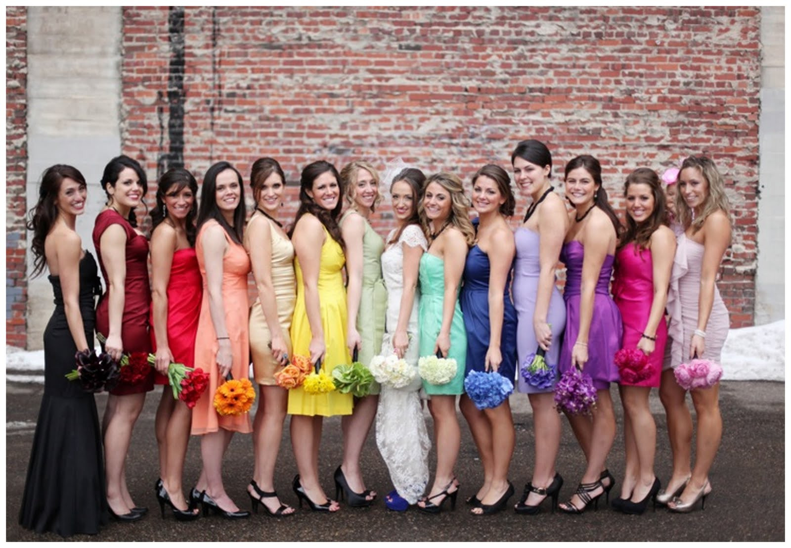 Rainbow Themed Wedding
 A Rainbow Wedding Theme