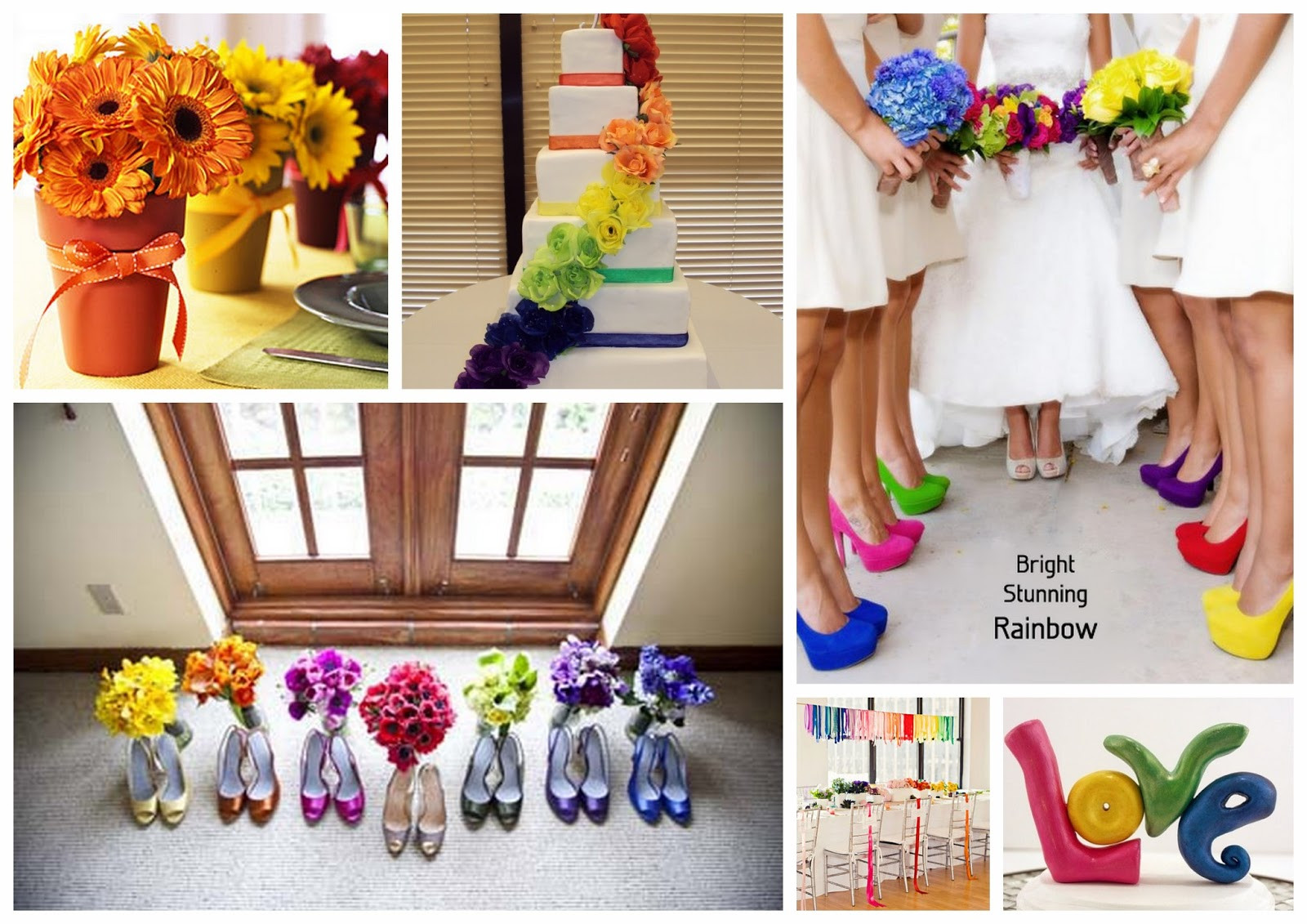 Rainbow Themed Wedding
 Events By Tammy 2013 Wedding Trend 1 Rainbow Theme