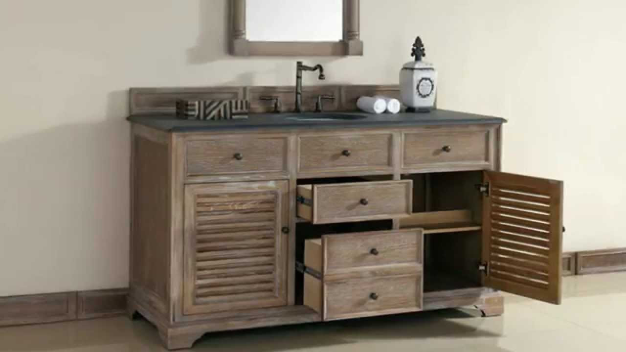 Real Wood Bathroom Vanities
 NEW James Martin 60" Single Savannah Bathroom Vanities in