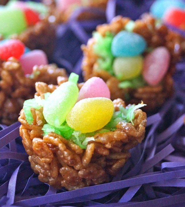 Recipes For Easter Desserts
 Easter Dessert Recipe Chocolate Rice Krispies Treats Nests