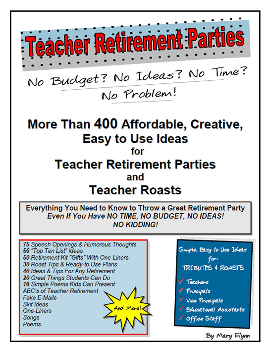 Retirement Party Program Ideas
 Teacher Retirement Party Ideas More Than 400 Ideas