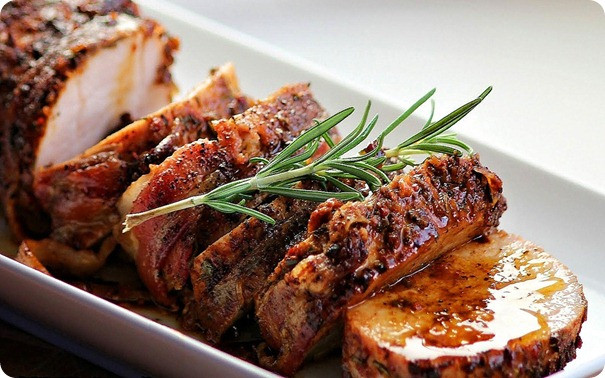 Roast Pork Loin Recipes
 Roast Pork Loin with Bacon and Brown Sugar Glaze