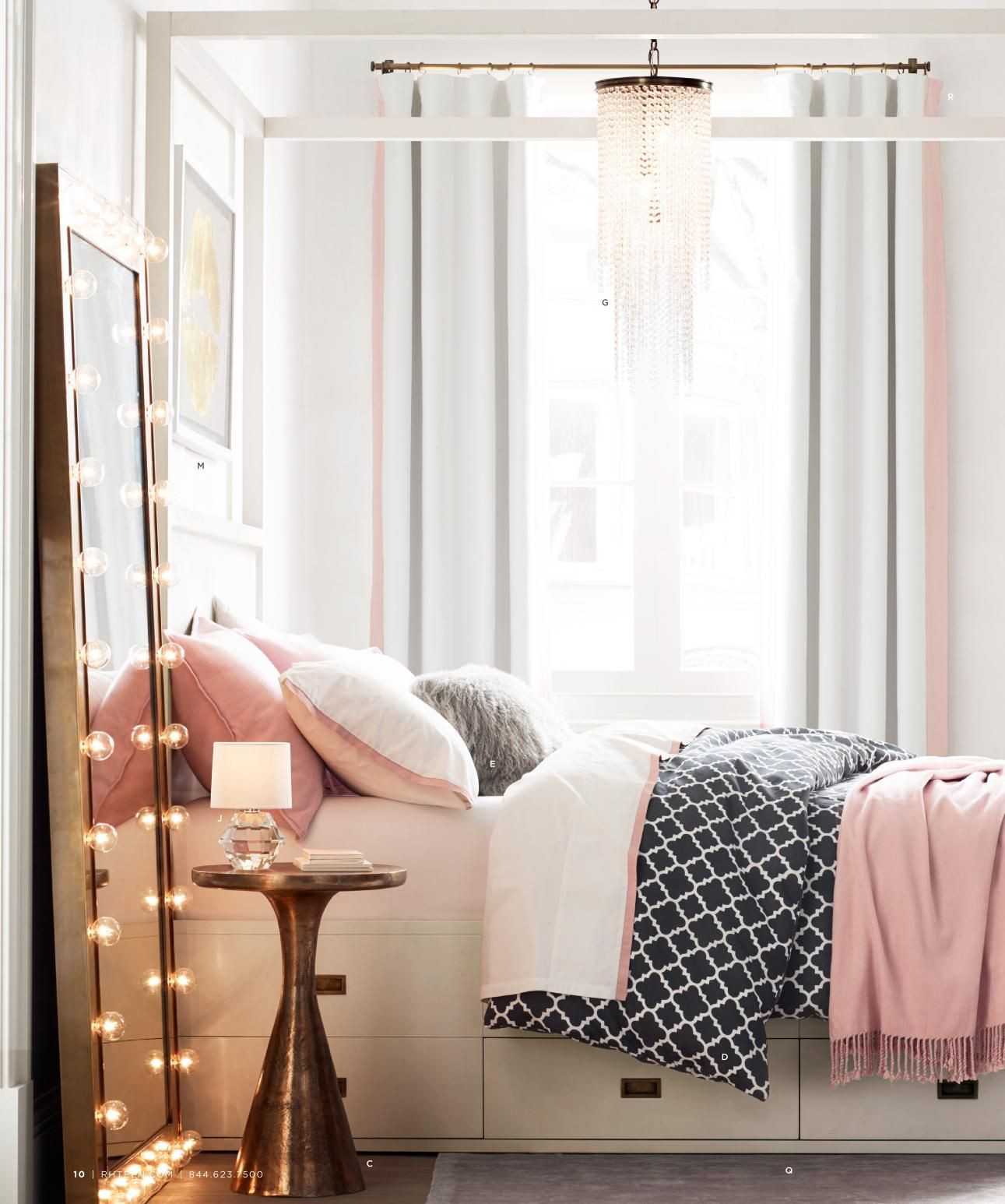 Rose Gold Bedroom Decor
 I am loving the new gold and rose mix