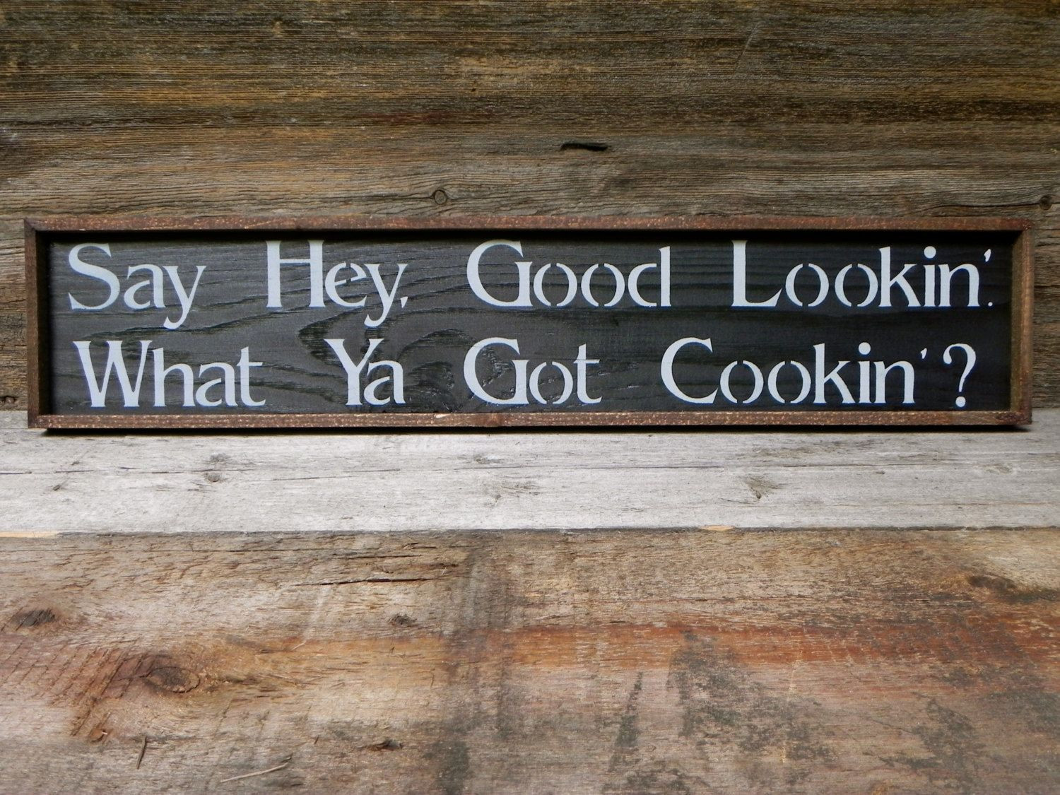 Rustic Kitchen Wall Art
 Sign for Kitchen or Dining Room Kitchen Wall Decor Gift