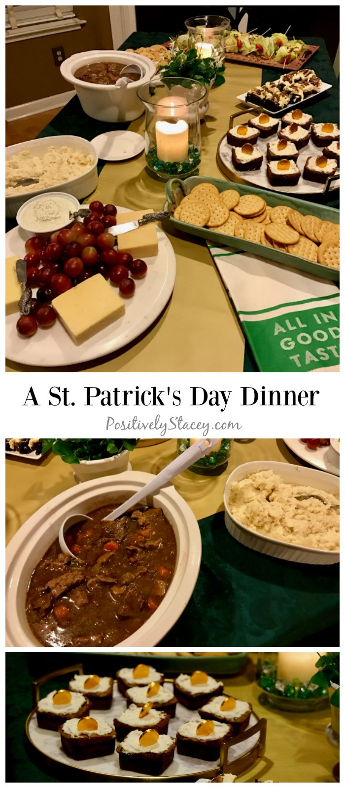 Saint Patricks Day Dinner
 A Saint Patrick s Day Table and Dinner Menu Positively